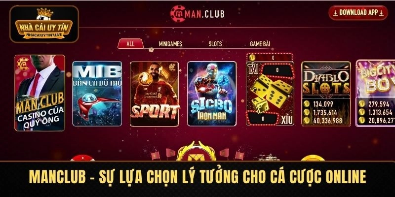 MANCLUB – Sự Lựa Chọn Lý Tưởng Cho Đam Mê Cá Cược Online